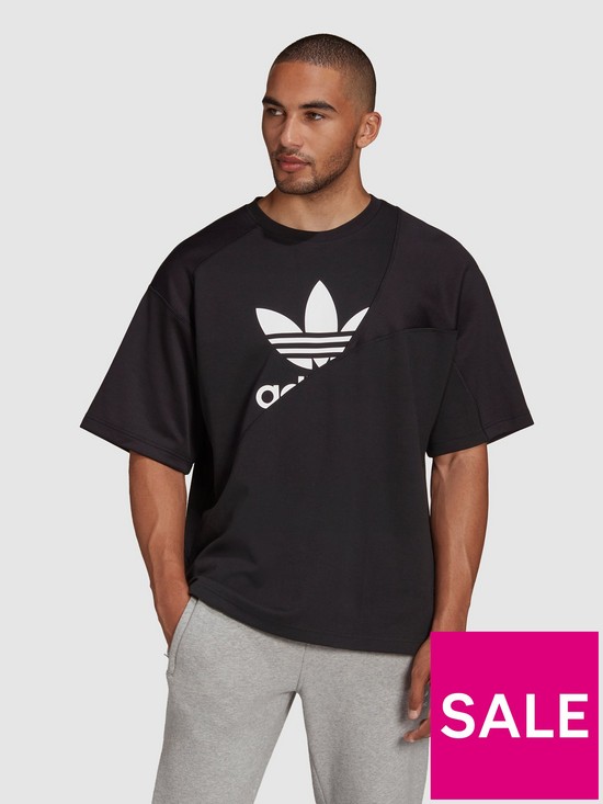 front image of adidas-originals-half-trefoil-t-shirt