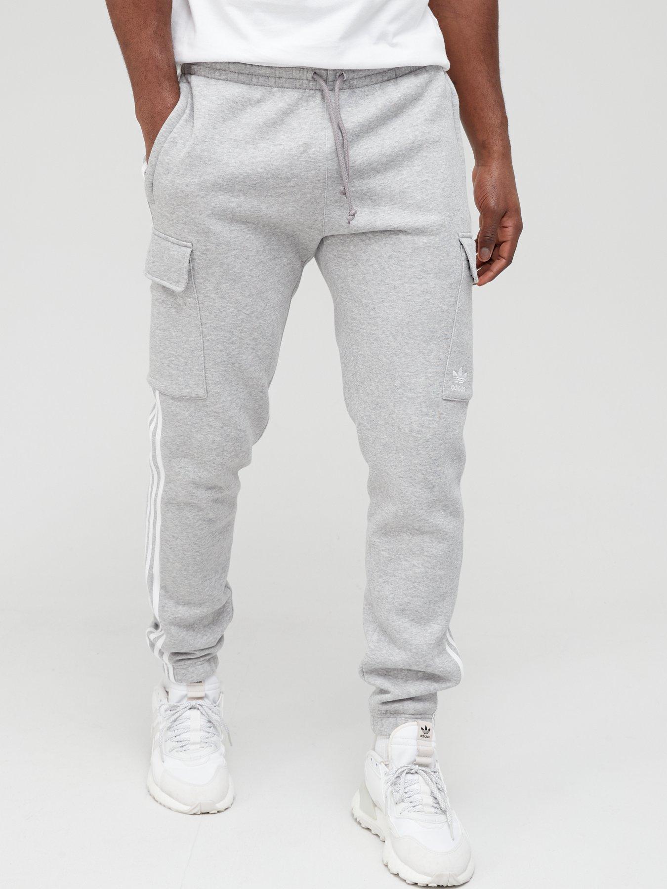 adidas gray tracksuit mens