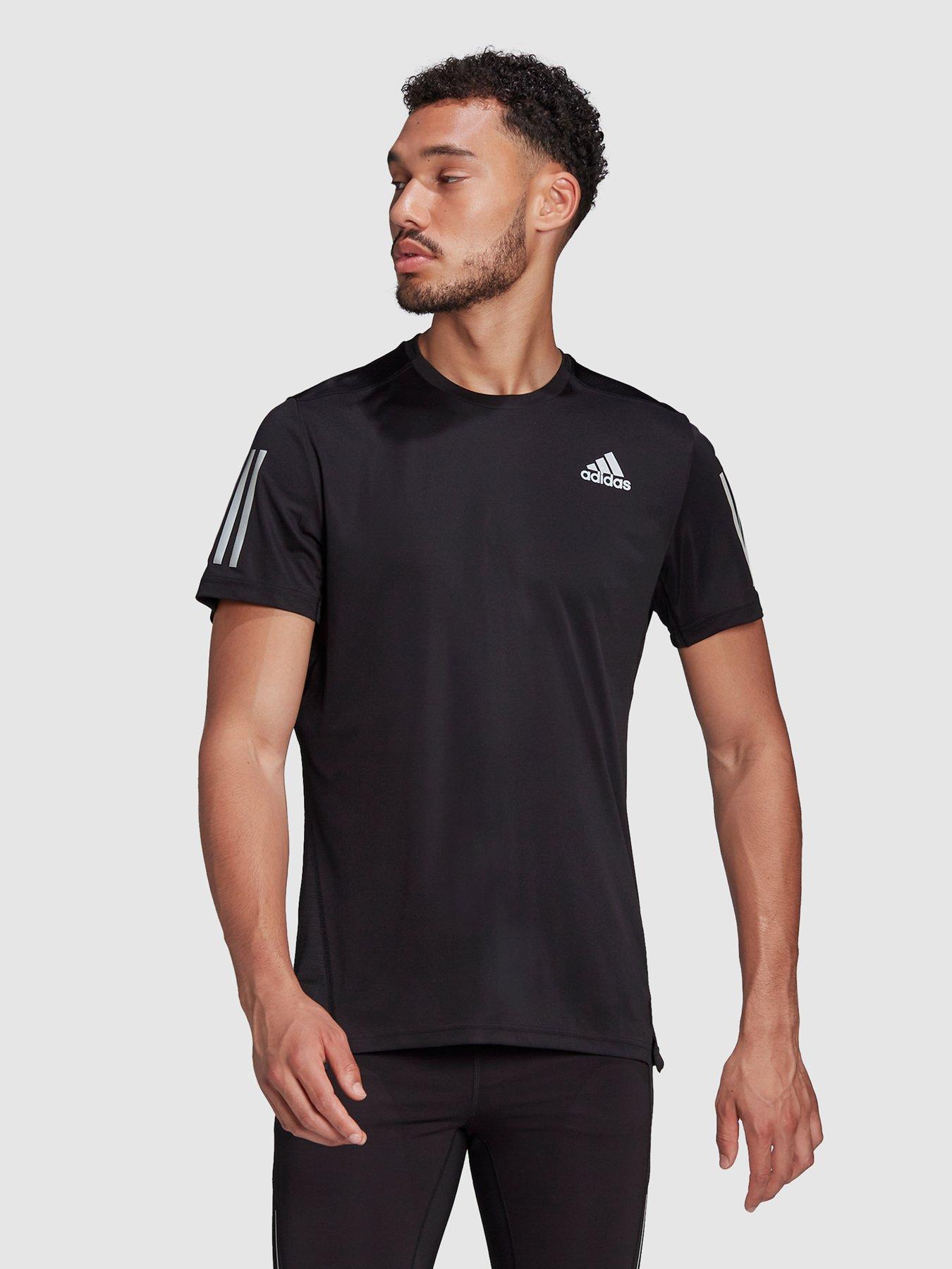 Performance Own The Run T shirt Black Reflective Silver