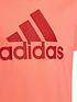  image of adidas-older-girls-big-logo-t-shirt-red