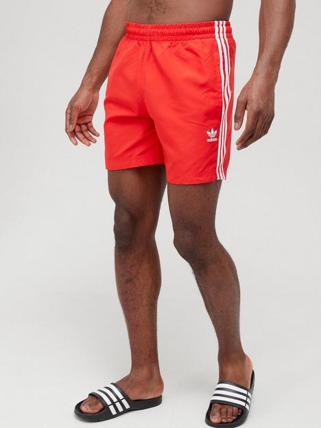 adidas-originals-3-stripe-swim-shorts-vivid-red