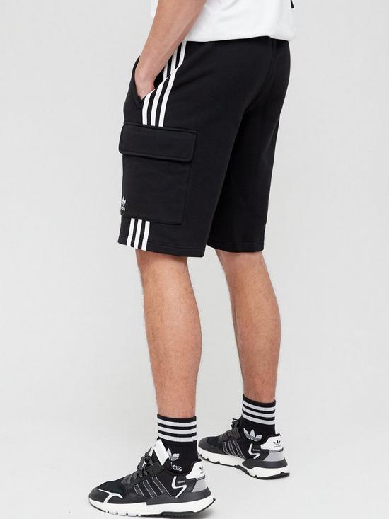 stillFront image of adidas-originals-3-stripe-cargo-shorts-black
