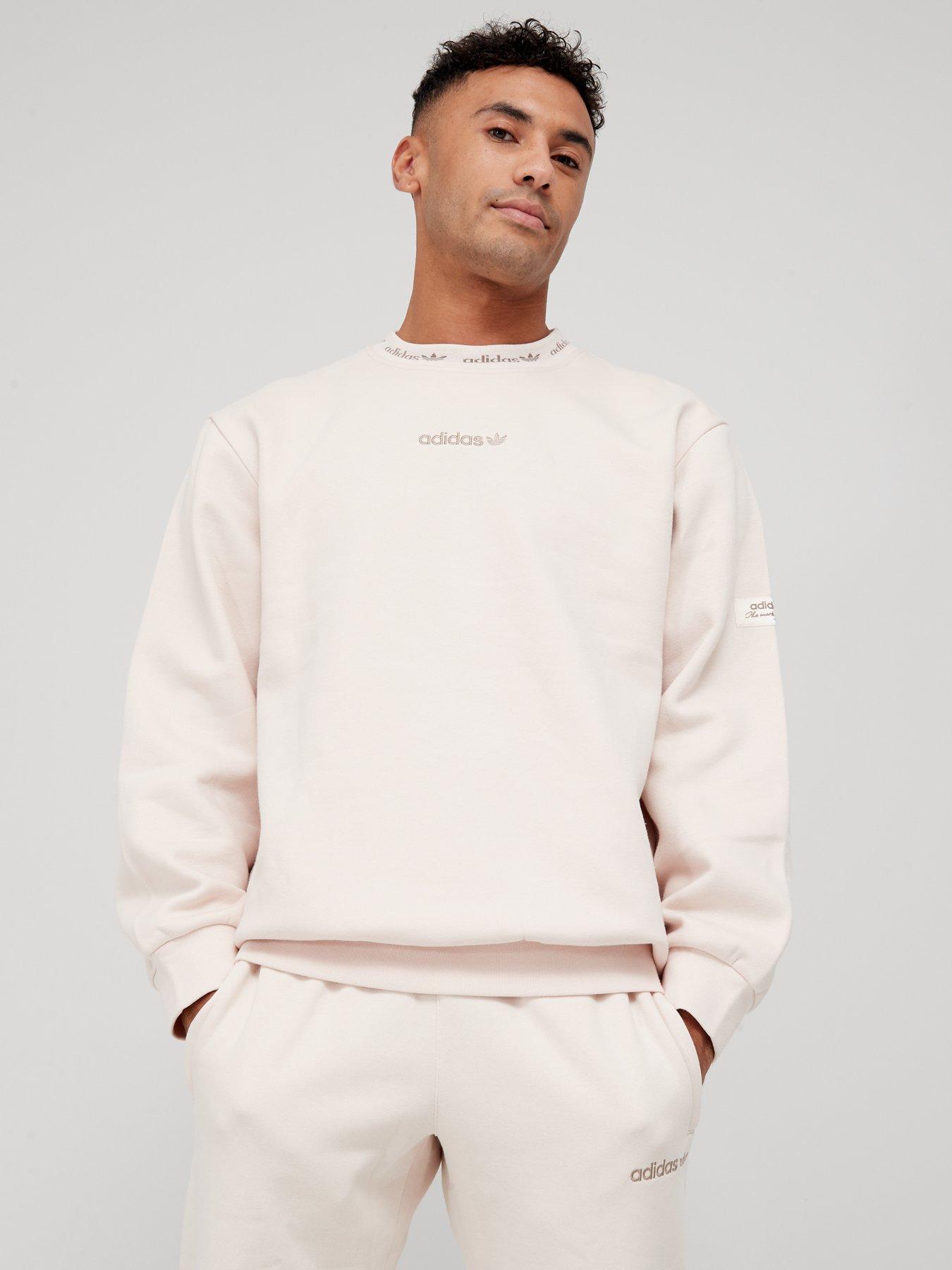 Hoodies & Sweatshirts Trefoil Linear Label Crew Sweat - Linen
