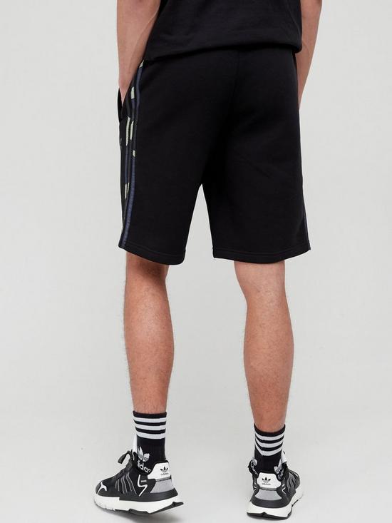 stillFront image of adidas-originals-3-stripe-camo-shorts-blackcamo