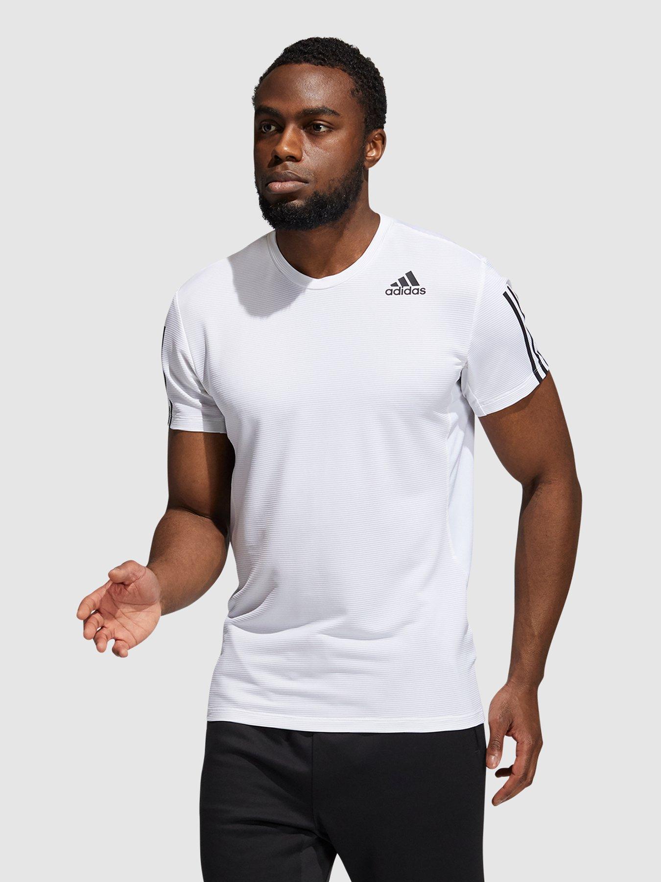 adidas white t shirt mens