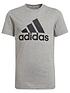  image of adidas-boys-big-logo-t-shirt-greyblack