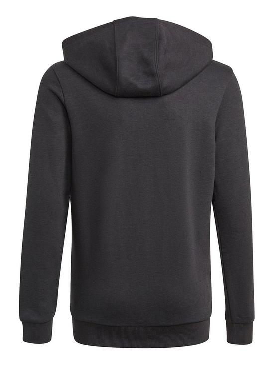 back image of adidas-juniornbspbig-logo-overhead-hoodie-blackwhite