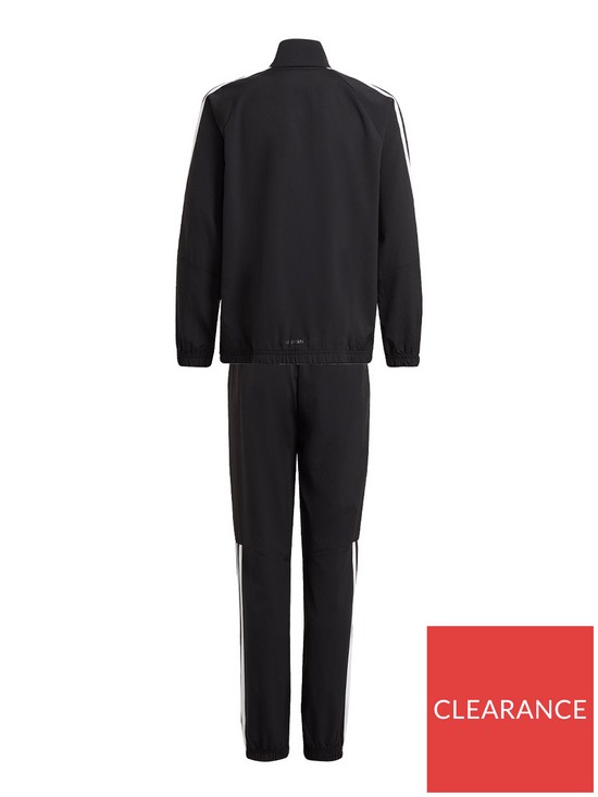 back image of adidas-sportswear-boys-woven-tracksuit-blackwhite
