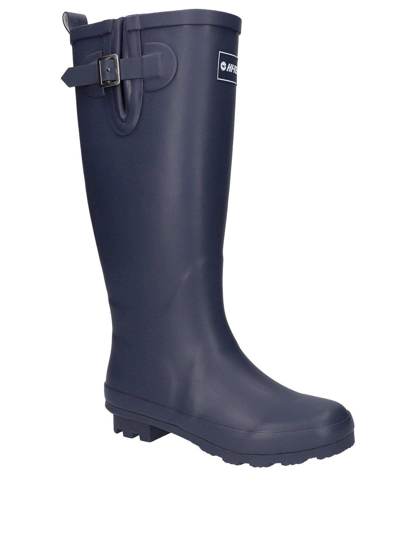 ladies navy blue wellies