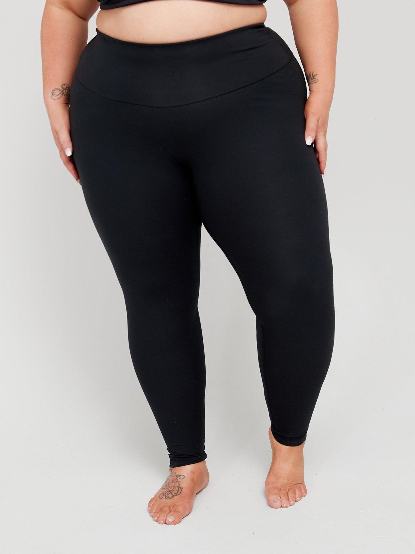 1X 2X 3X Plus Women Athletic Fabric or Premium Cotton Long Leggings Yoga  Pants - RD Content