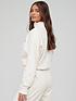  image of adidas-hyperglam-quarternbspzip-fleece-sweater-off-white