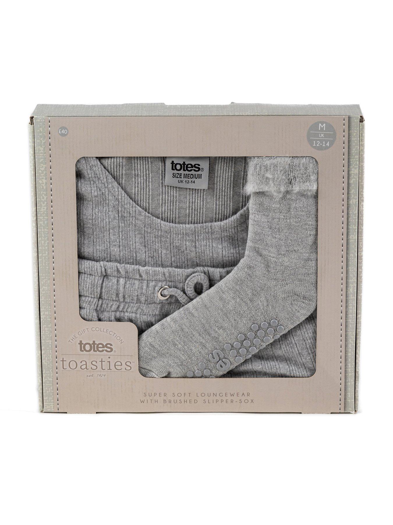 Women Totes Jersey Loungewear And Sock Set - Grey
