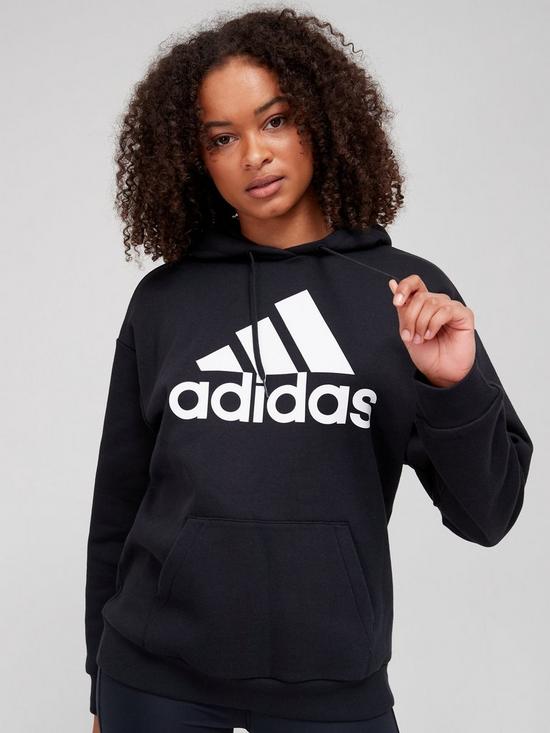 front image of adidas-big-logo-oversized-hoodie--