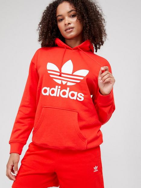 adidas-originals-trefoil-hoodie-red
