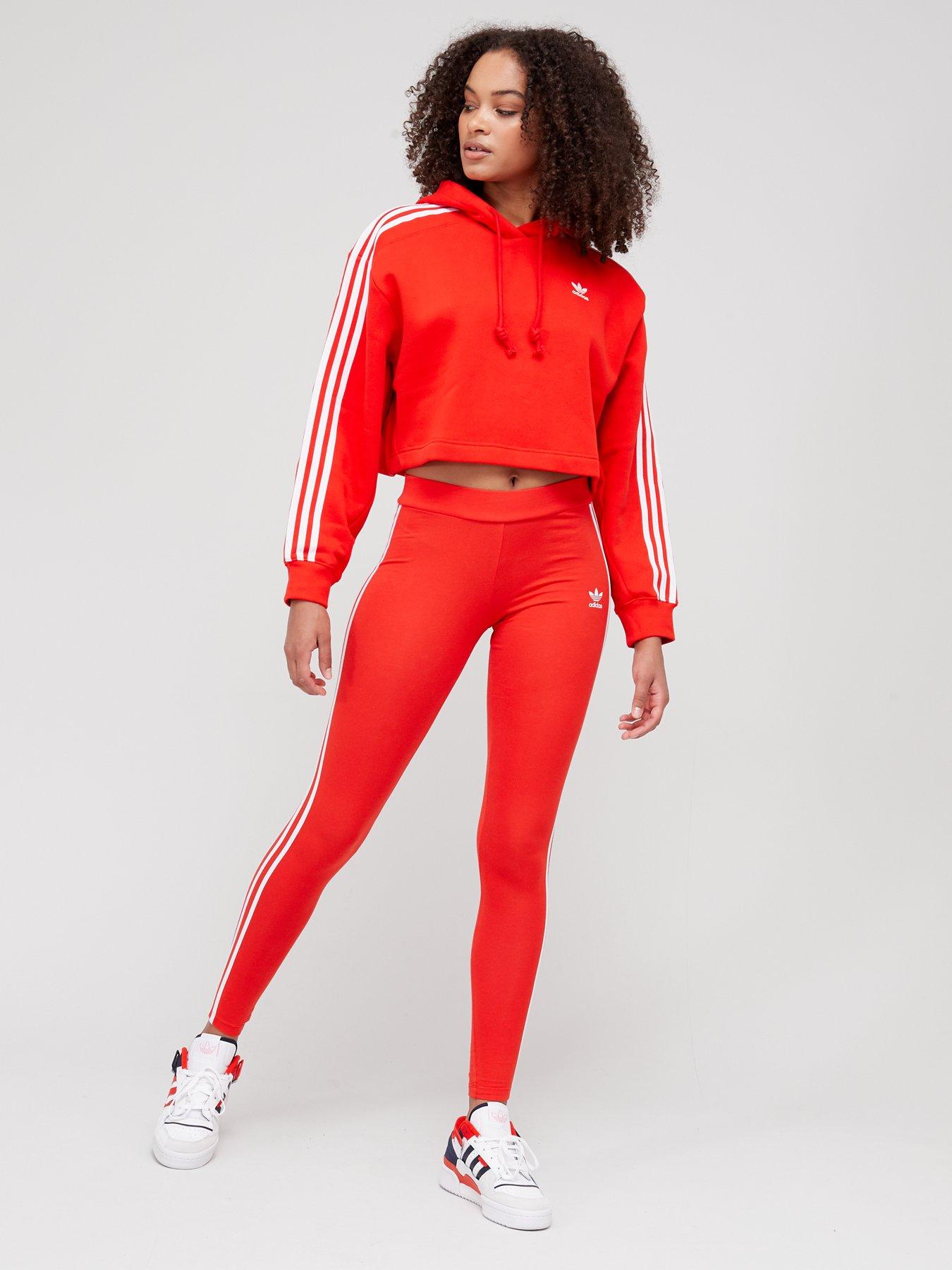 red adidas leggings