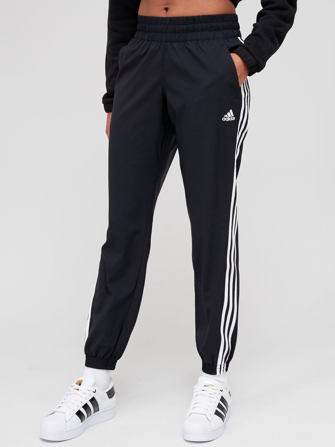 Long pants adidas Women 3 Stripes Black-White - Fútbol Emotion