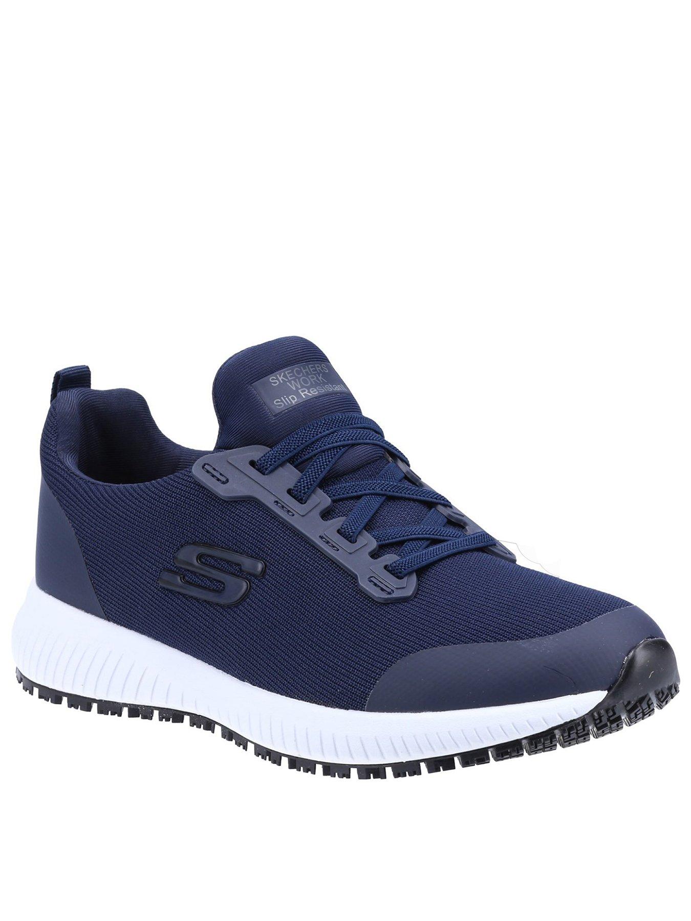 Skechers men's store slip on trainers