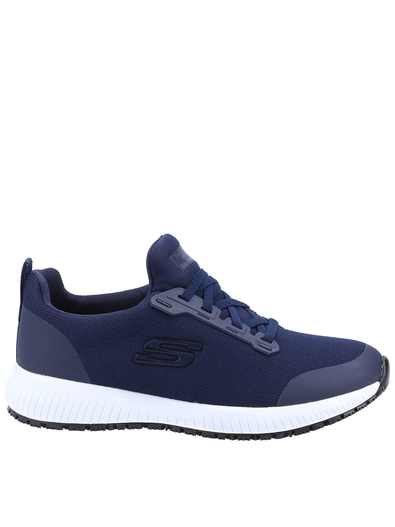 Navy blue slip on best sale tennis shoes