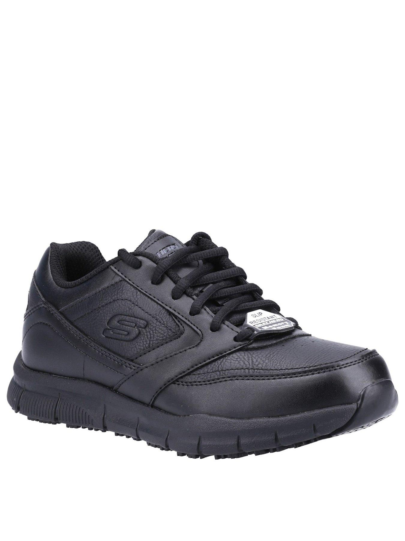 Trainers Lace Up Athletic Slip Resistant Workwear Trainers