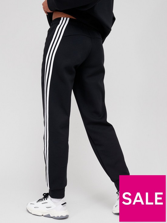 stillFront image of adidas-future-icons-3-stripes-regular-pants-black