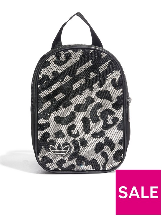 front image of adidas-originals-sparkle-leopard-mini-backpack