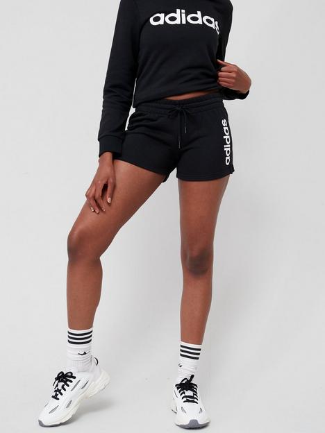 adidas-linear-french-terry-shorts-black