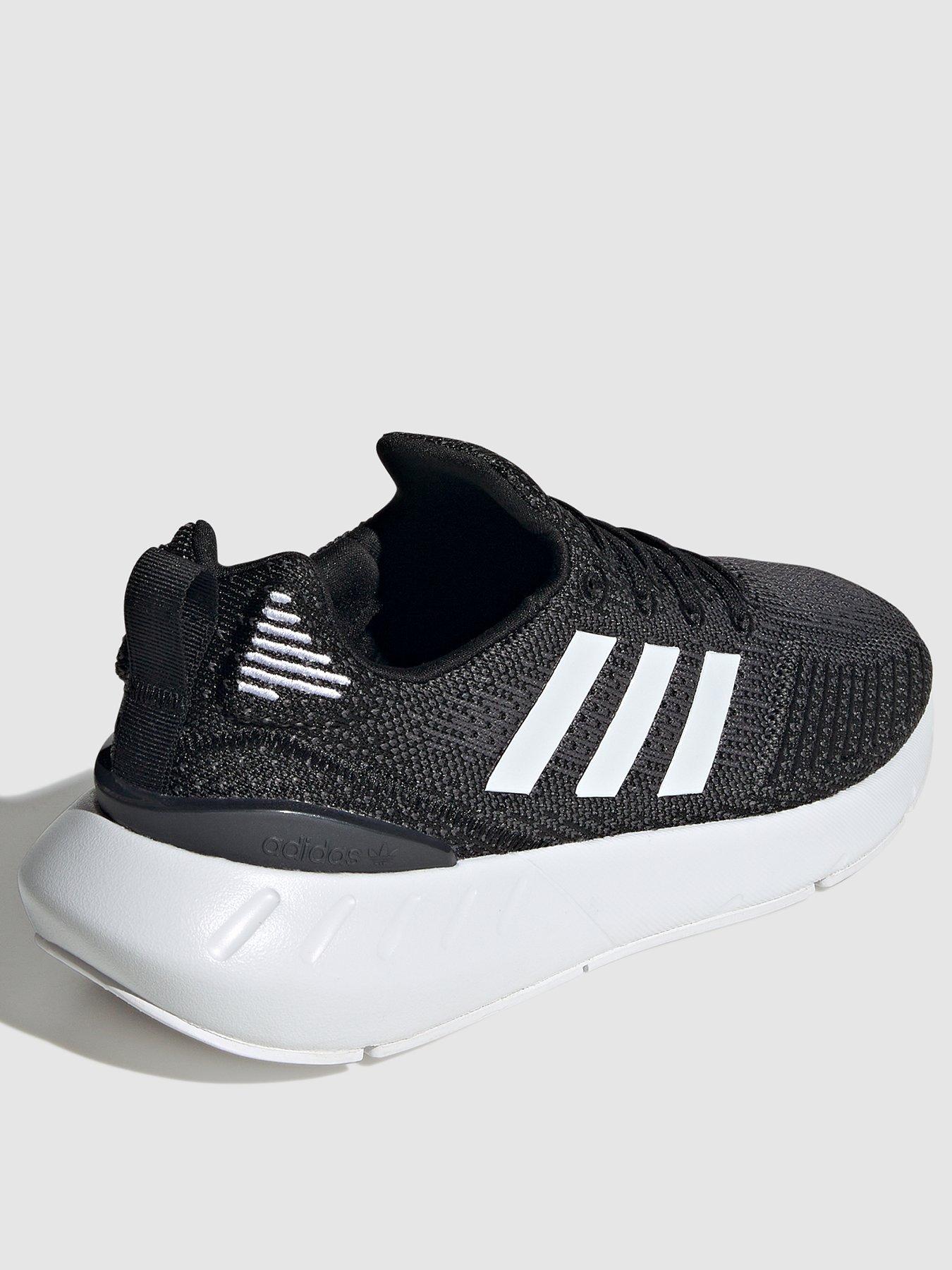 Adidas swift run women black clearance white