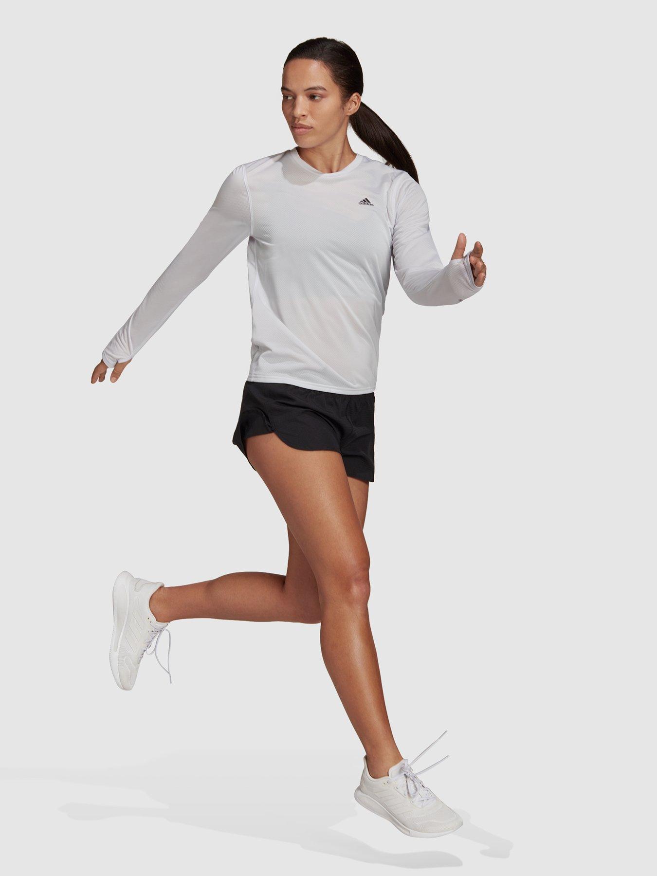 Tops & T-shirts Running Womens Long Sleeve T-Shirt - White