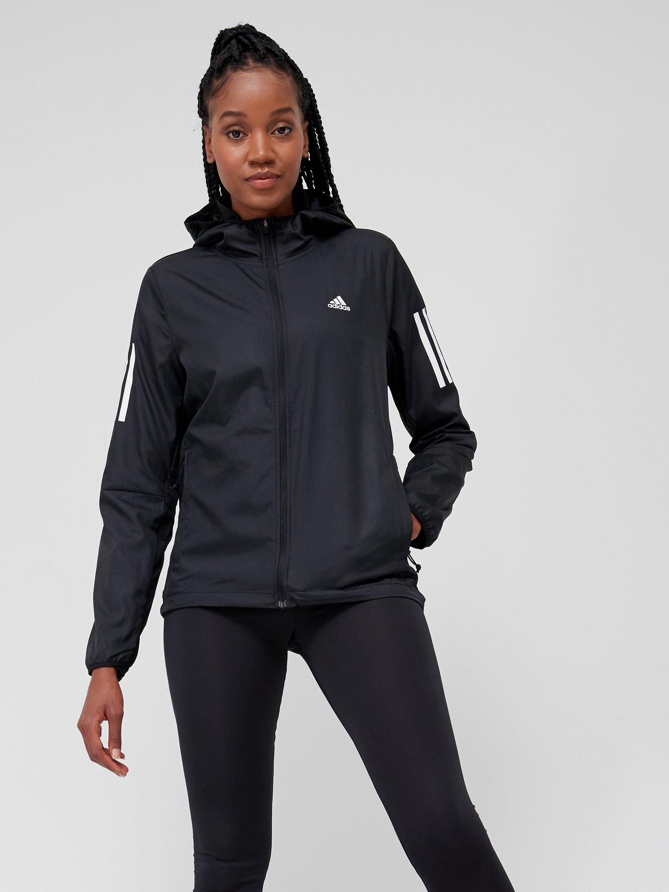 adidas Performance Own The Run Hooded Running Windbreaker Black