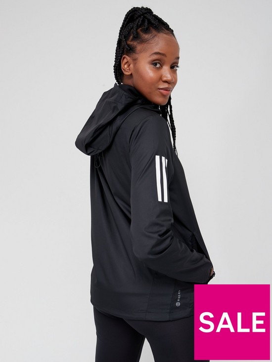 stillFront image of adidas-own-the-running-womens-jacket-black