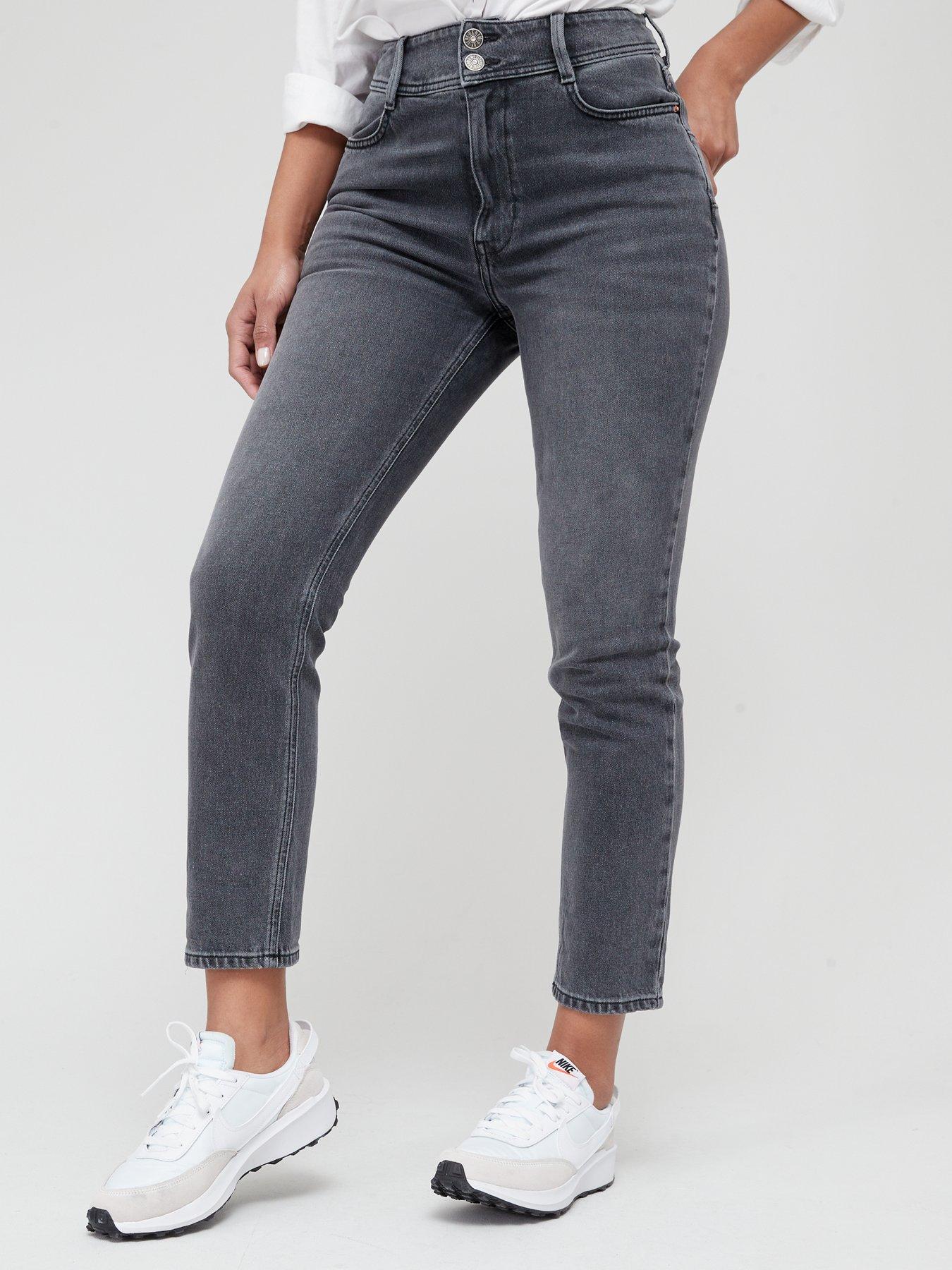 Jeans Shaper Slim Mom Jean - Grey
