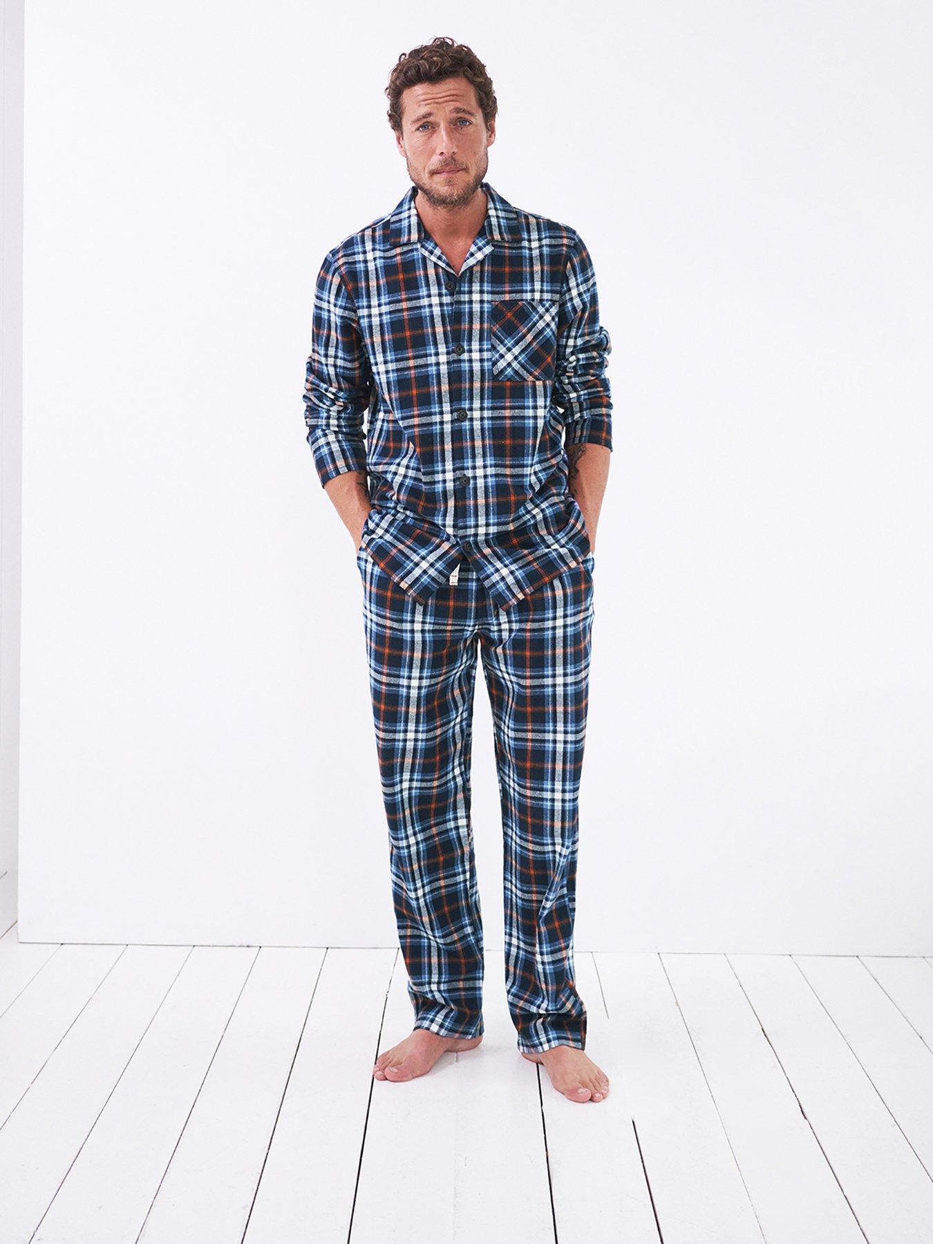 Nightwear & Loungewear Rowcross Flannel Check PJ Shirt - Navy
