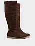  image of long-tall-sally-crepe-sole-knee-boot-chocolate