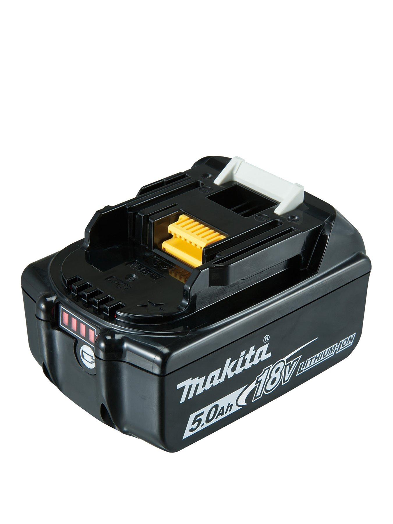 Product photograph of Makita 18v 5ah Lxt Li-ion Battery from very.co.uk