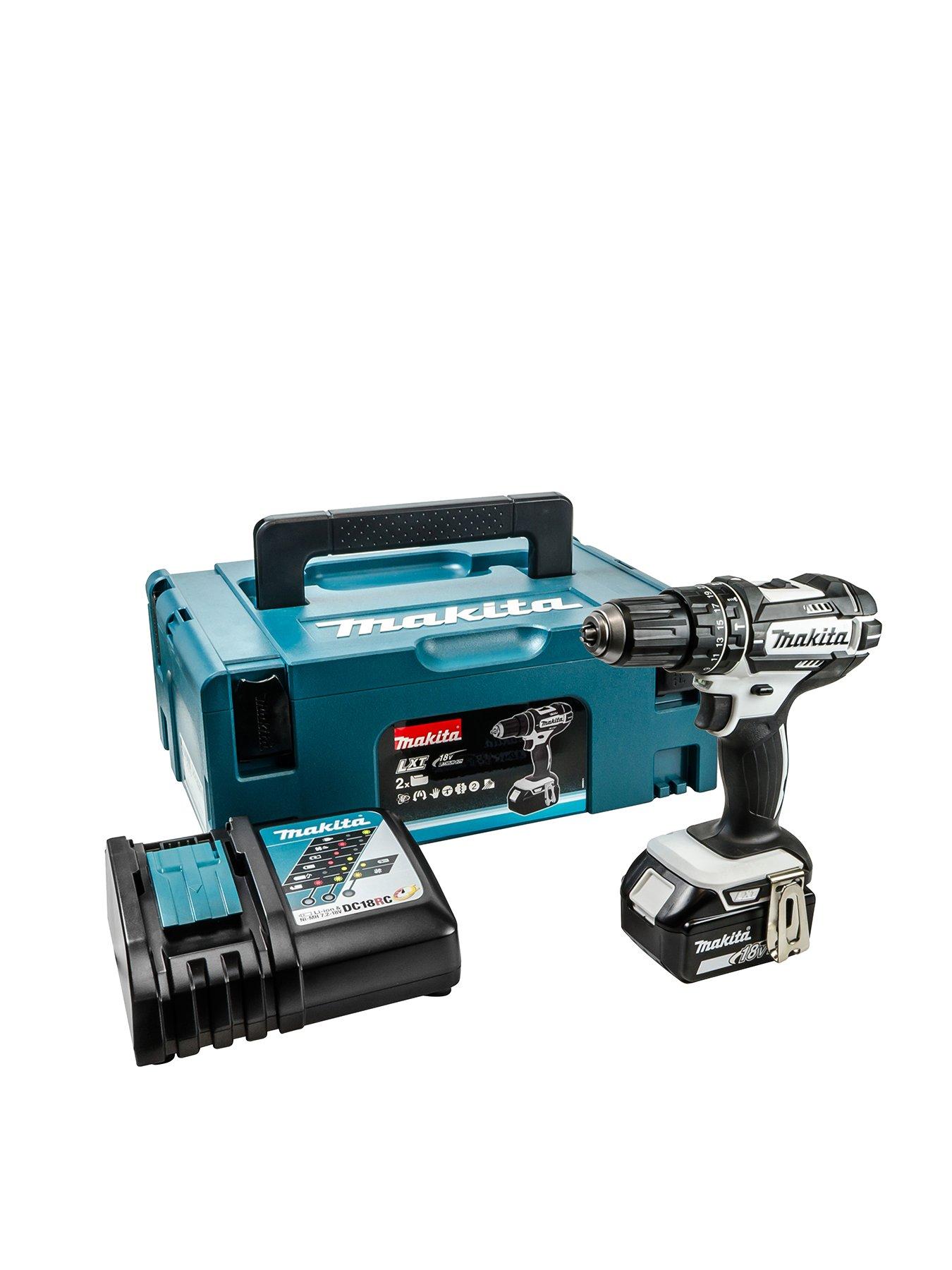 Product photograph of Makita 18v Lxt Cordless Combi Drill With 1x 5ah Battery Fast Charger Amp Makpac Type 2 Carry Case from very.co.uk