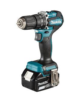 Product photograph of Makita 18v Lxt Brushless Cordless Combi Drill With 2x 5ah Batteries Fast Charger Amp Makpac Type 2 Carry Case from very.co.uk