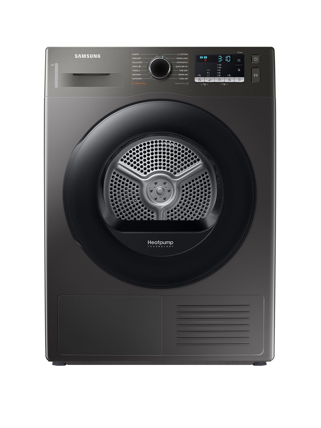 Product photograph of Samsung Series 5 Dv80ta020ax Eu Optimaldry Trade Heat Pump Tumble Dryer - 8kg Load A Rated Ndash Graphite from very.co.uk