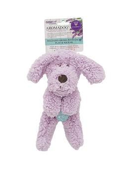 Product photograph of Aromadog Calm Fleece Flattie Dog Toy from very.co.uk