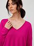 v-by-very-v-neck-drop-shoulder-clean-yarn-tunic-dark-pinkoutfit