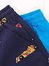  image of mini-v-by-very-boys-2pk-cars-woven-pull-on-short