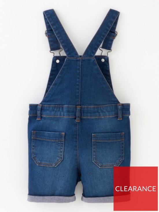 back image of mini-v-by-very-denim-shortie-dungaree