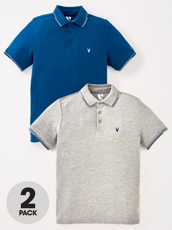 front image of v-by-very-boysnbspplain-polos-2-pack-multinbsp