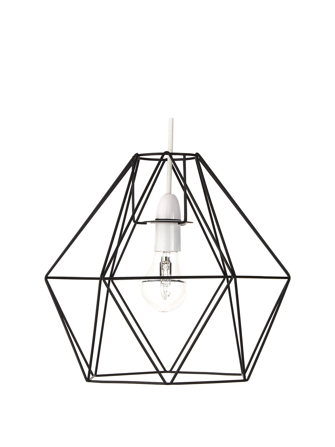 Product photograph of Very Home Harvey Large Diamond Easy Fit Shade from very.co.uk