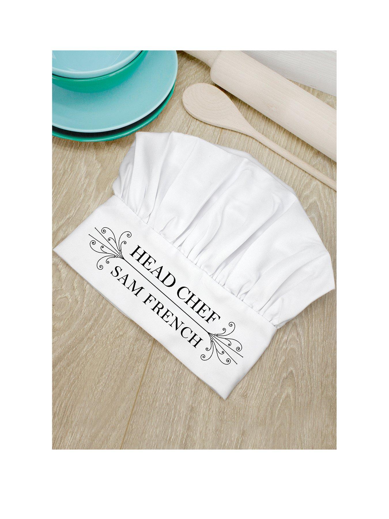 Product photograph of Treat Republic Personalised Head Chef Hat from very.co.uk