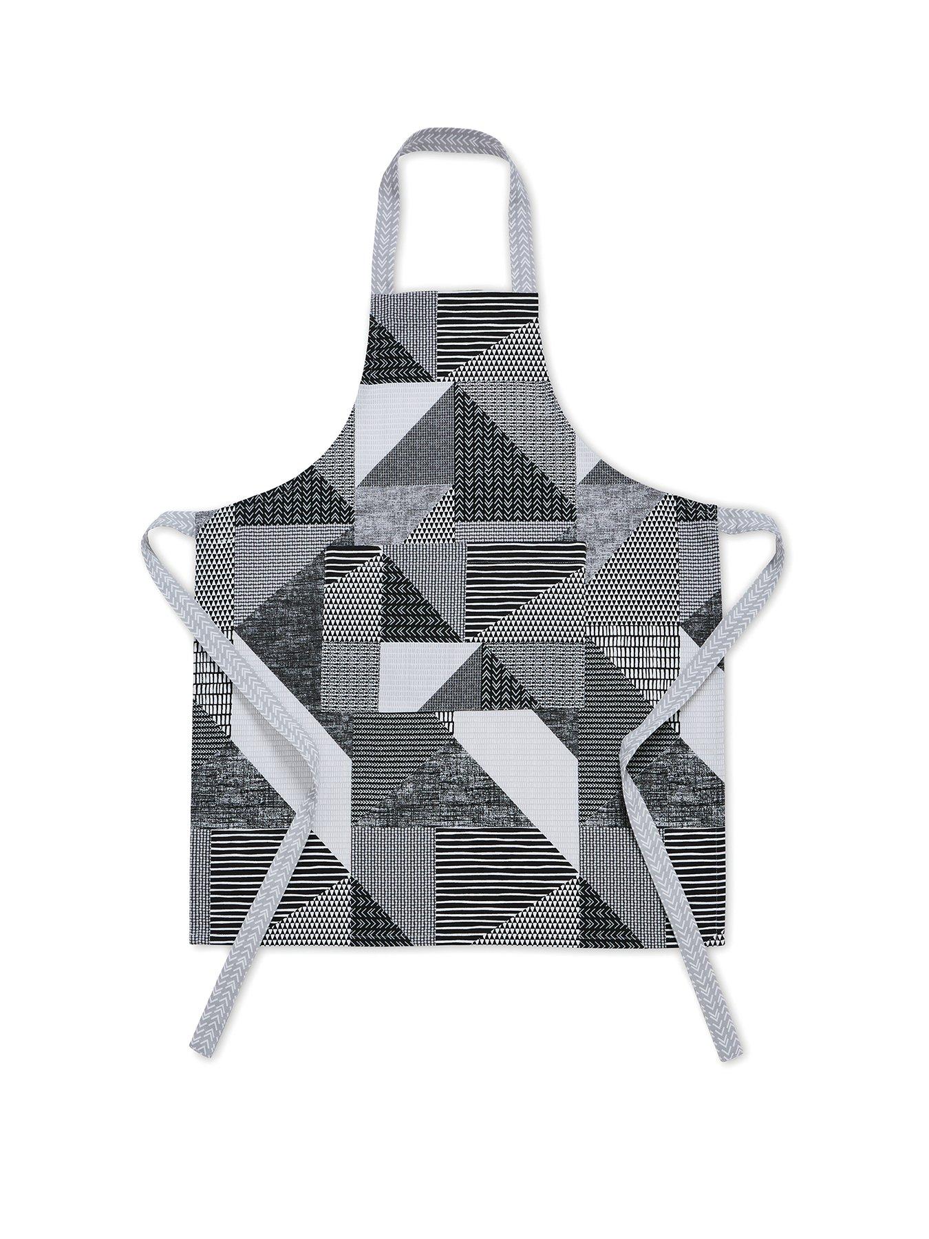 Image 1 of 4 of Catherine Lansfield Larsson Geo Apron in Grey