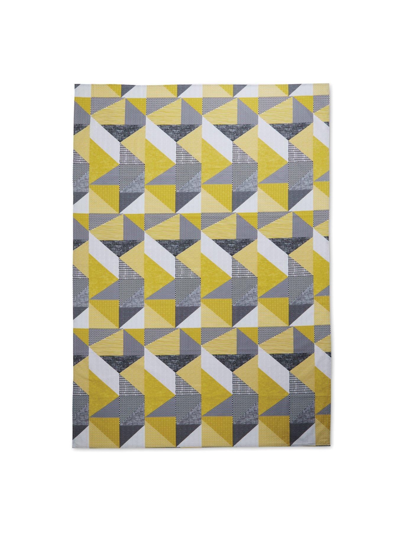 Image 2 of 4 of Catherine Lansfield Larrson Geo&nbsp;Ochre Tablecloth