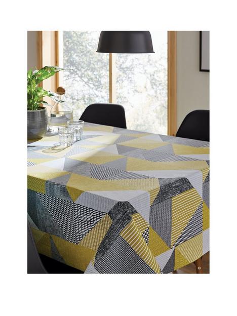 catherine-lansfield-larrson-ochre-tablecloth