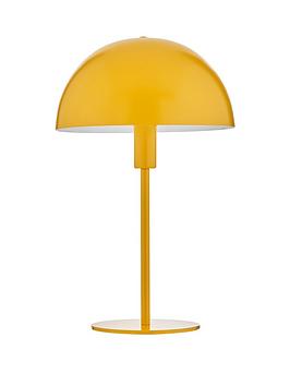 Product photograph of Domed Table Lamp - Yellow from very.co.uk