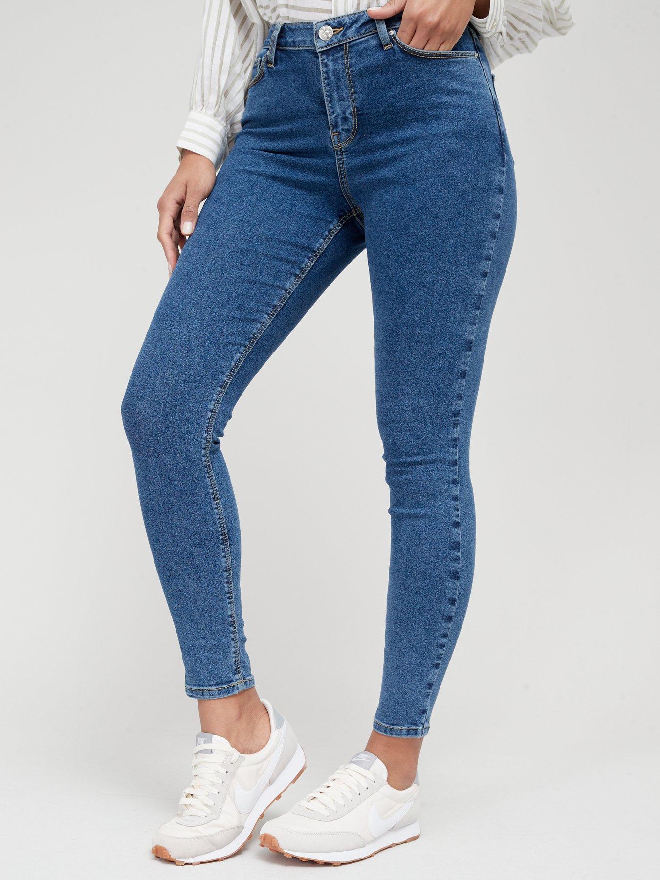 Jeans Mid Rise Essential Skinny Jean - Mid Wash