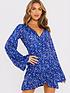 in-the-style-in-the-style-x-jac-jossa-floral-print-wrap-frill-hem-mini-dress-navyfront